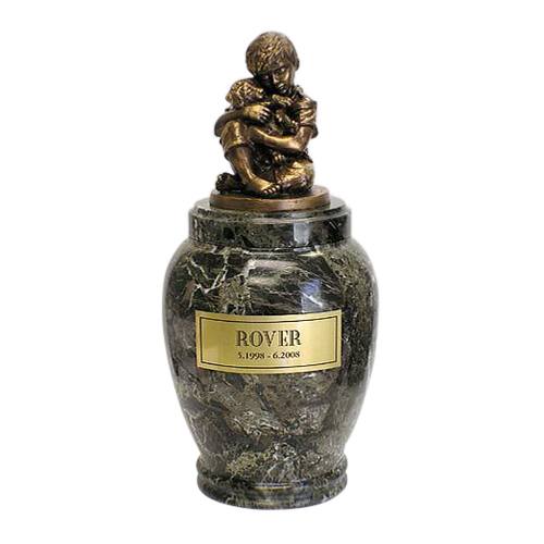 His Best Doggy Marble Cremation Urn