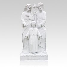 Holy Family Granite Statue V