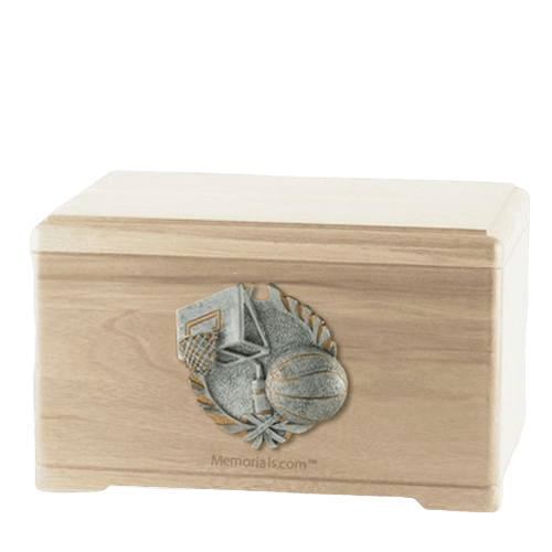 Hoops Fan Maple Cremation Urn