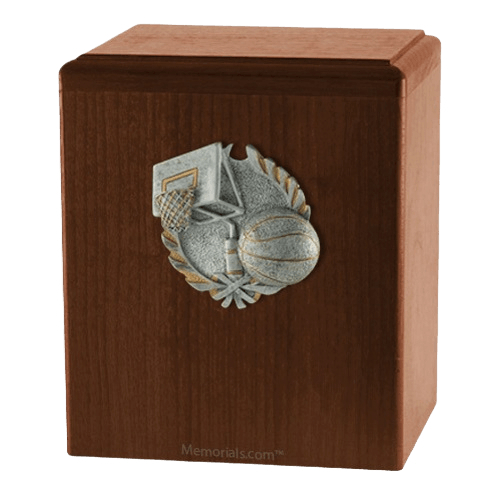 Hoops Walnut Cremation Urn