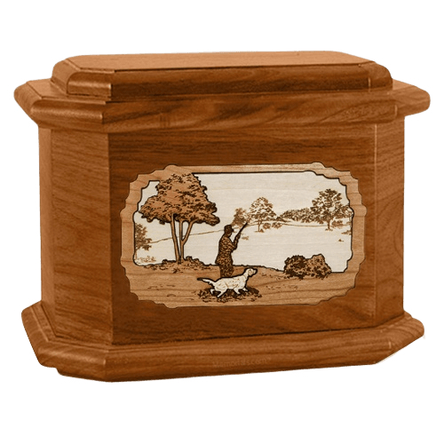 Hunter Mahogany Octagon Cremation Urn