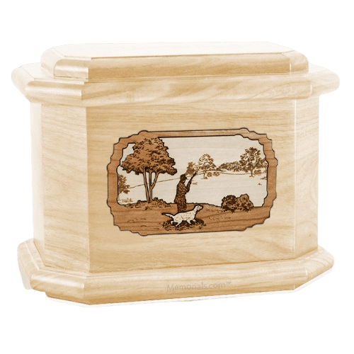 Hunter Maple Octagon Cremation Urn