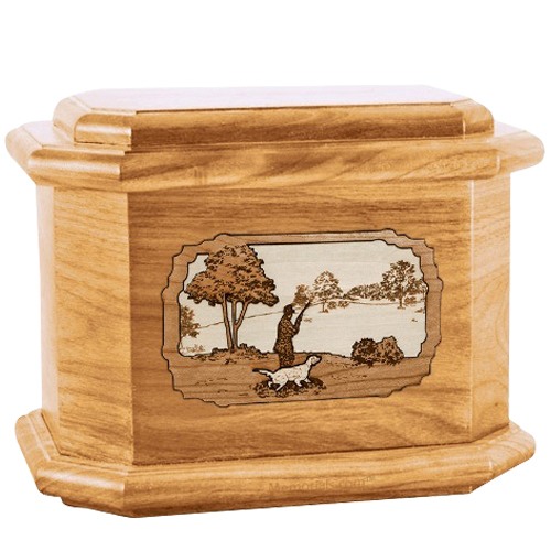 Hunter Oak Octagon Cremation Urn