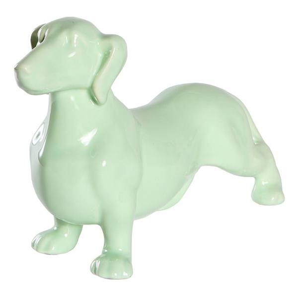 Standing Daschund Glossy Cremation Urn