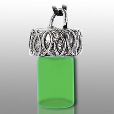 Ichthys Fish Green Pet Necklace Urn