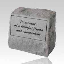 In Memory Of A Faithful Cremation Gravestone