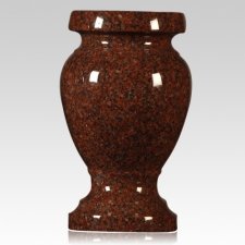 India Red Granite Vase