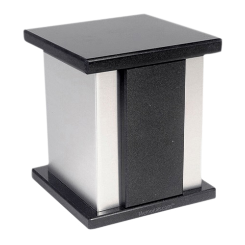 Infinita Silver Granite Urn