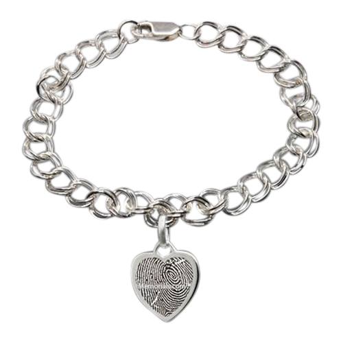 Infinity Heart Print Bracelet