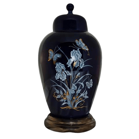 Iris Blue Keepsake Cremation Urn