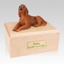 Irish Setter Laying Large Dog Urn