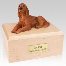 Irish Setter Laying X Large Dog Urn