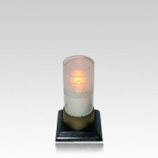 Ivory Star of David Memorial Candle