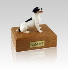 Jack Russell Terrier Black & Brown Medium Dog Urn