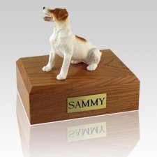 Jack Russell Terrier Brown Sitting X Large Dog Urn
