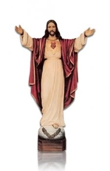 Jesus With Open Arms Small Fiberglass Statues