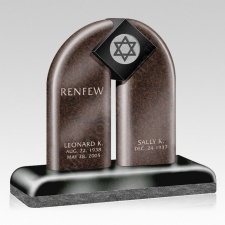 Jewish Upright Cemetery Headstone