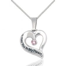 June Silver Heart Keepsake