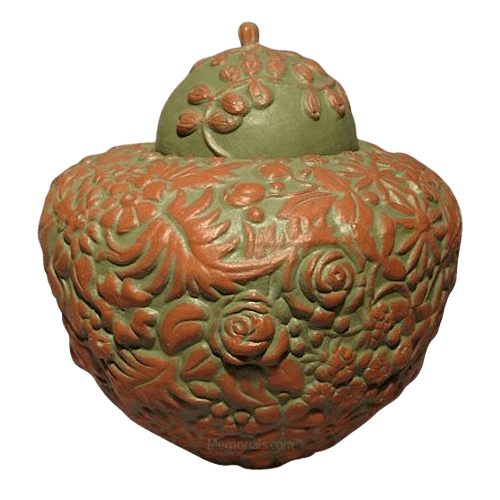 Jungle Ceramic Cremation Urn