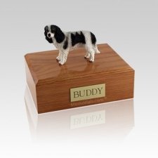 King Charles Spaniel Black Small Dog Urn