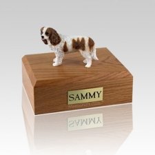 King Charles Spaniel Brown & White Medium Dog Urn