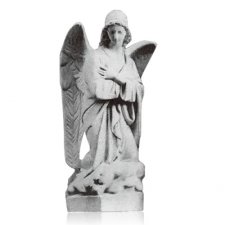 Kneeling Angel Left Marble Statues