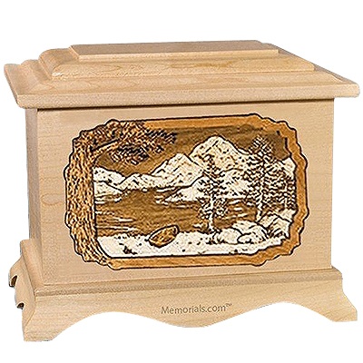 Lakeside Maple Cremation Urn For Two