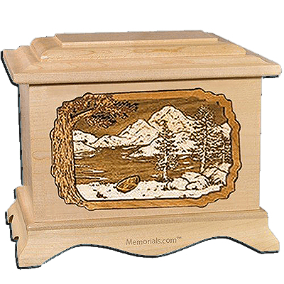 Lakeside Maple Cremation Urn For Two