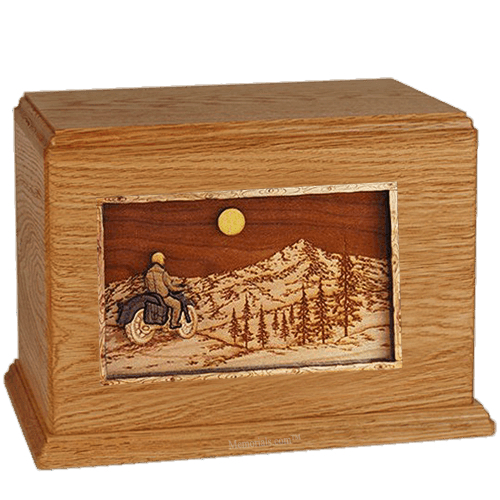 Last Motorcycle Ride Mahogany Companion Urn