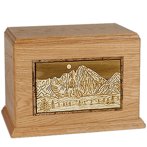 Longs Peak Oak Companion Urn