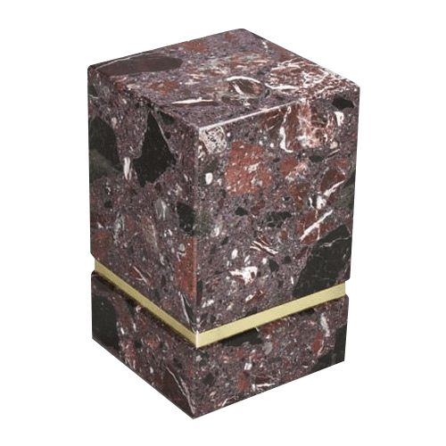 La Nostra Rosso Levanto Marble Urn