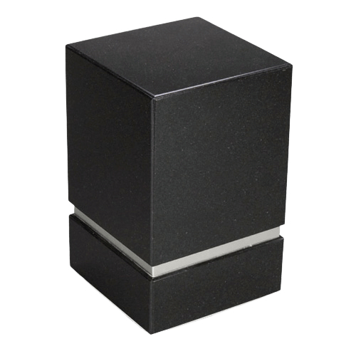 La Nostra Silver Nero Granite Urn