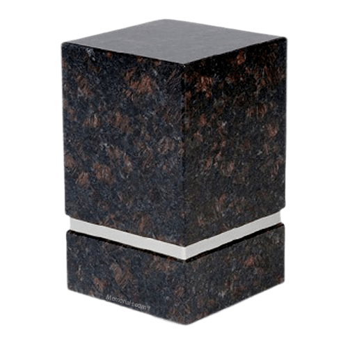 La Nostra Silver Tan Brown Granite Urn