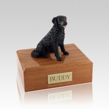 Labrador Black Long-haired Medium Dog Urn