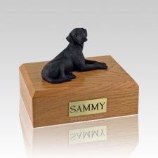 Labrador Black Resting Large Dog Urn