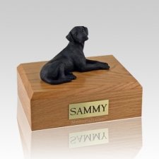 Labrador Black Resting X Large Dog Urn