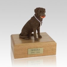 Labrador Chocolate Playing Dog Urns