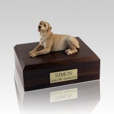 Labrador Golden Laying Large Dog Urn