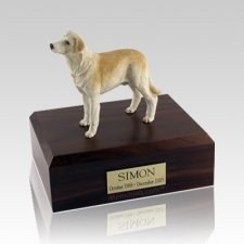 Labrador Yellow Standing Large Dog Urn