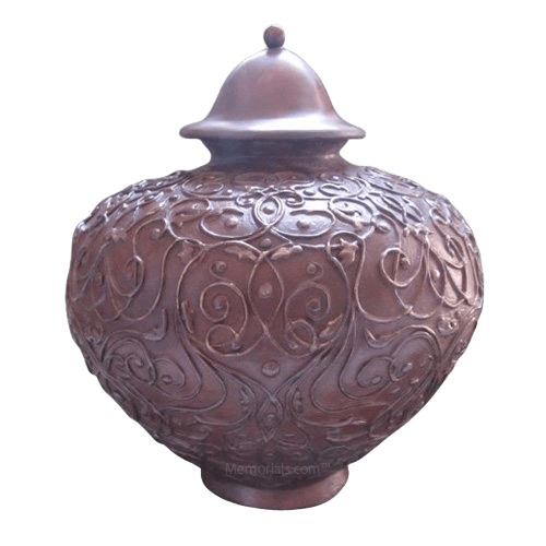 Lacework Bronze Cremation Urn