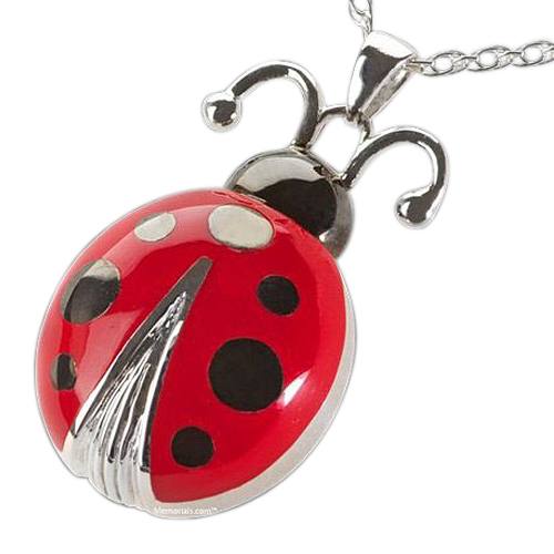 Ladybug Cremation Pendant III