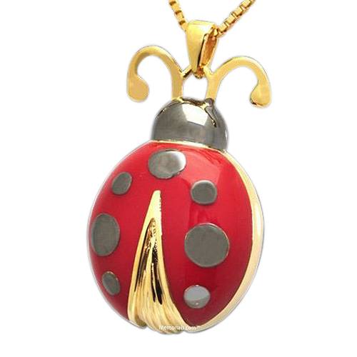 Ladybug Cremation Pendant IV