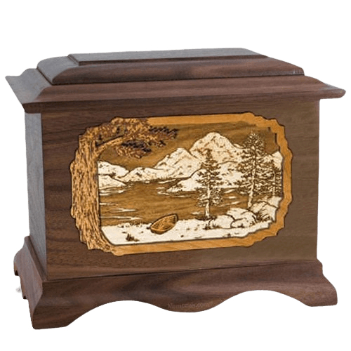 Lakeside Walnut Cremation Urn