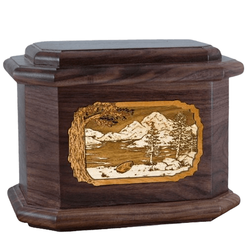 Lakeside Walnut Octagon Cremation Urn