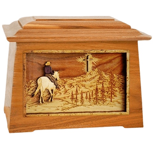 Last Horse Ride Mahogany Aristocrat Cremation Urn