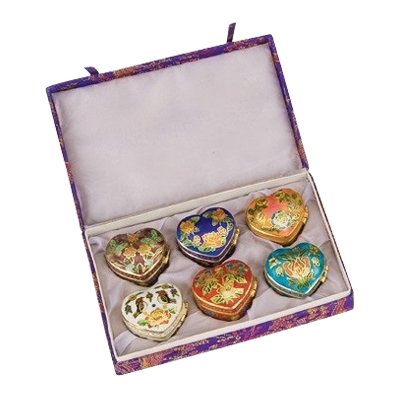 Lasting Hearts Cloisonne Cremation Urns