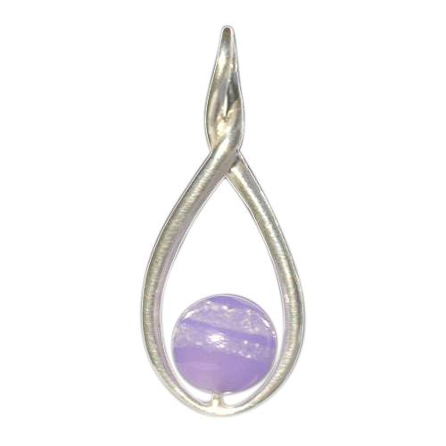 Lavender Infinity Cremation Ash Pendant