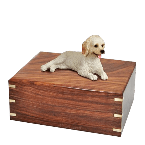 Laying Labradoodle Large Doggy Urn