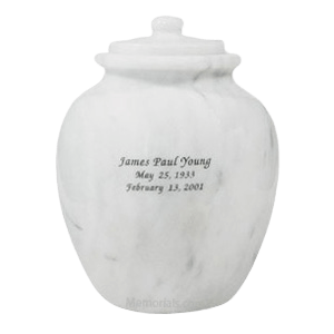 Legacy White Keepsake Cremation Urn
