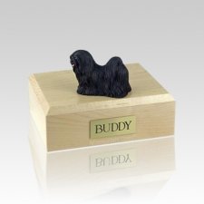 Lhasa Apso Black Medium Dog Urn